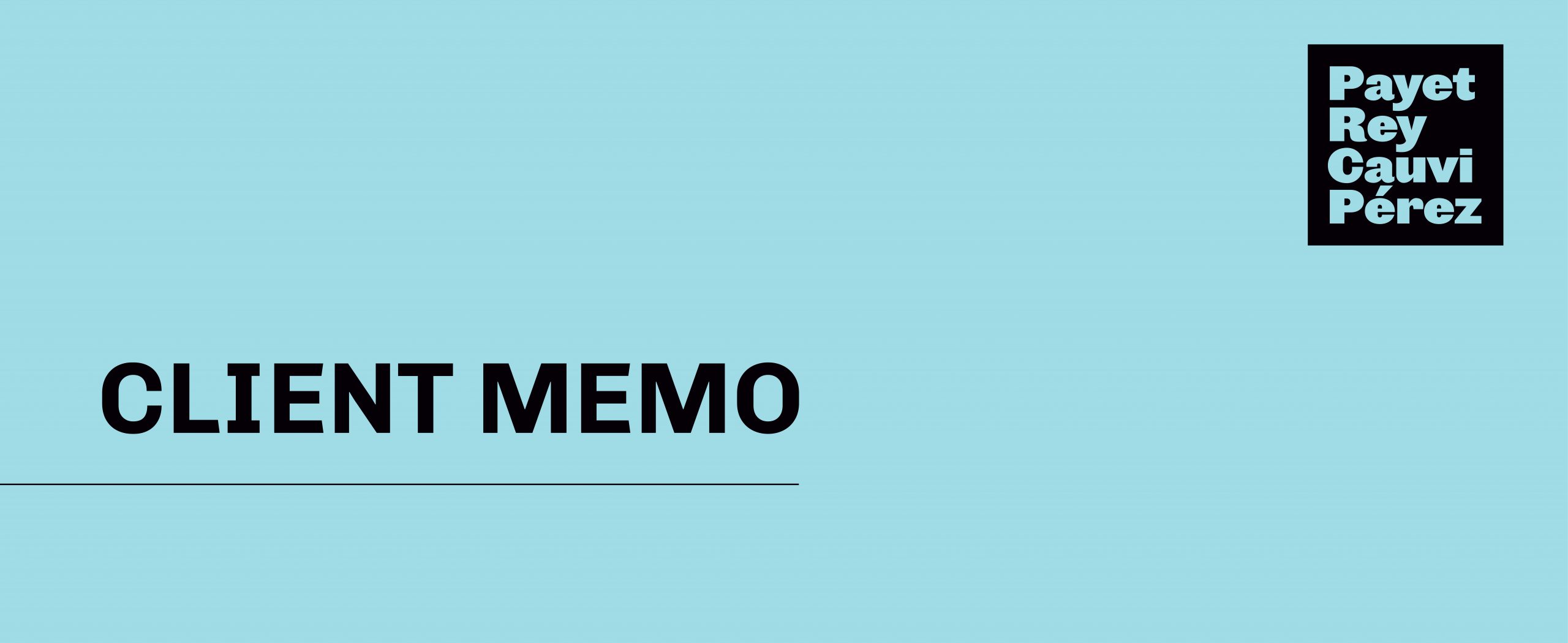 Client Memo – Proyecto de Lineamiento del Programa de Recompensas