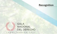 We have been recognized at the Gala Nacional del Derecho «Legal Marcom 2022»